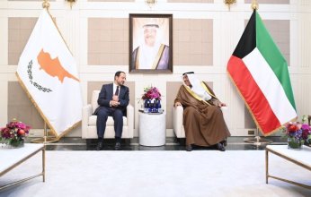 ولي العهد الكويتي يستقبل رئيس جمهورية قبرص في نيويورك