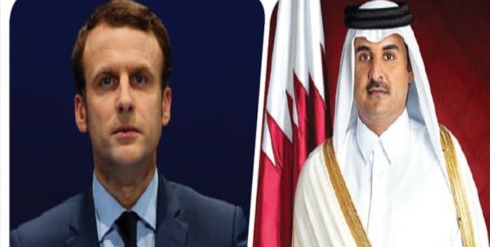 أمير قطر يتلقى اتصالًا هاتفيًا من الرئيس الفرنسي أمير قطر يتلقى اتصالًا هاتفيًا من الرئيس الفرنسي