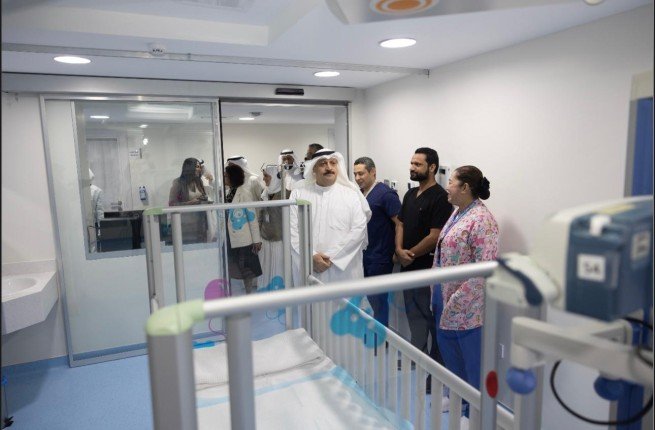 وزير الصحة يدشن المرحلة التشغيلية الثالثة لوحدة العناية المركزة للأطفال والمطبخ المركزي في مستشفى الأميري وزير الصحة يدشن المرحلة التشغيلية الثالثة لوحدة العناية المركزة للأطفال والمطبخ المركزي في مستشفى الأميري