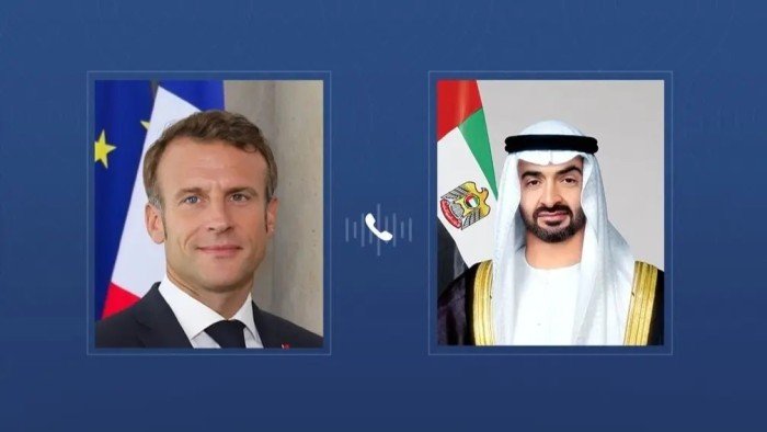 الرئيس الإماراتي ونظيره الفرنسي يبحثان هاتفيا الاعتداء الإسرائيلي على الأراضي القطرية الرئيس الإماراتي ونظيره الفرنسي يبحثان هاتفيا الاعتداء الإسرائيلي على الأراضي القطرية