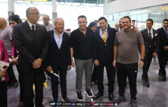 وزير الرياضة في استقبال بعثة منتخب مصر بعد وصولها من بوركينا فاسو