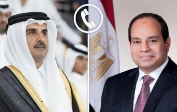 الرئيس السيسي يجري اتصالًا هاتفيًا بأمير قطر