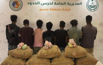 ضبط 7 أشخاص لمحاولتهم تهريب كمية من نبات القات المخدر بمنطقة عسير