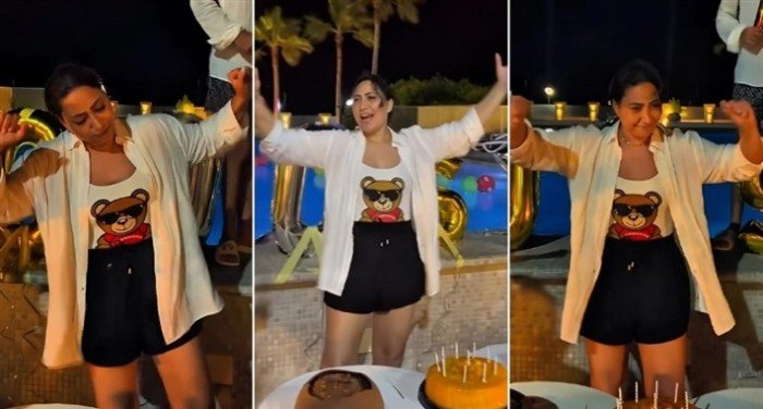 شاهد بالفيديو.. بوسي تحتفل بعيد ميلادها وسط أجواء مفاجئة ورقص على أنغام "كبدة" شاهد بالفيديو.. بوسي تحتفل بعيد ميلادها وسط أجواء مفاجئة ورقص على أنغام "كبدة"