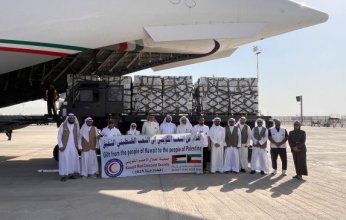 إقلاع الطائرة العاشرة من الجسر الجوي الكويتي الثاني محملة بـ40 طنا من المساعدات لإغاثة غزة