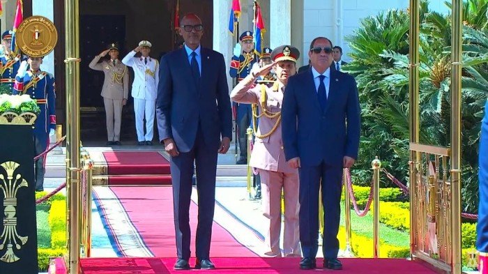 مصر.. بدء مباحثات الرئيس السيسي ونظيره الرواندي بقصر الاتحادية مصر.. بدء مباحثات الرئيس السيسي ونظيره الرواندي بقصر الاتحادية