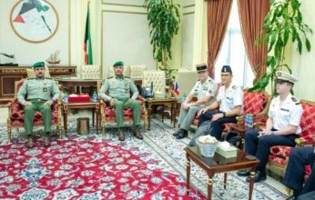 وكيل الحرس الوطني يبحث مع الملحق العسكري الفرنسي تطوير العلاقات الدفاعية الثنائية