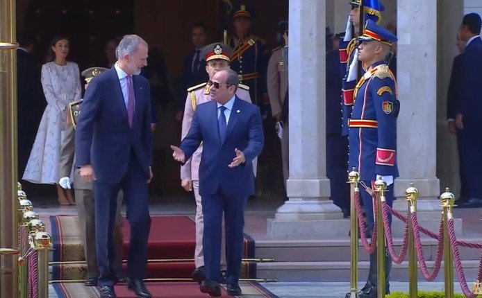 مصر.. بدء مباحثات الرئيس السيسي وملك إسبانيا بقصر الاتحادية مصر.. بدء مباحثات الرئيس السيسي وملك إسبانيا بقصر الاتحادية