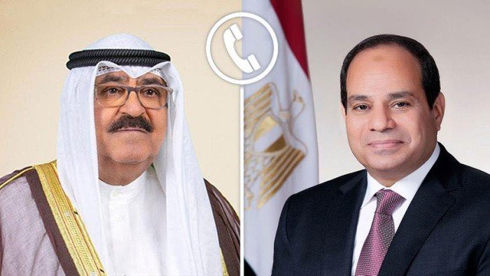 مصر.. الرئيس السيسي يجري اتصالا هاتفيا بأمير دولة الكويت مصر.. الرئيس السيسي يجري اتصالا هاتفيا بأمير دولة الكويت