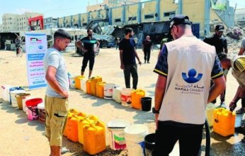 "نماء الخيرية" الكويتية تنفذ حملة عاجلة لتوزيع المياه في قطاع غزة