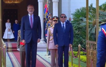 مصر.. الرئيس السيسي وملك إسبانيا يستعرضان حرس الشرف
