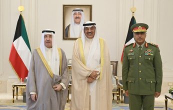 ولي عهد الكويت يستقبل وكيل الحرس الوطني بمناسبة تعيينه بمنصبه الجديد