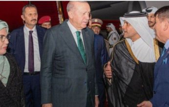 الرئيس التركي يصل إلى الدوحة في زيارة رسمية