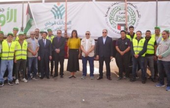 المكتب الكويتي للمشروعات الخيرية يدشن قافلة مساعدات غذائية إلى غزة