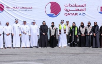 قطر تدشن جسرا بريا من المساعدات الإنسانية لدعم الشعب الفلسطيني الشقيق في غزة