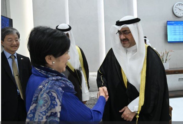 حاكمة طوكيو تصل الى الكويت حاكمة طوكيو تصل الى الكويت