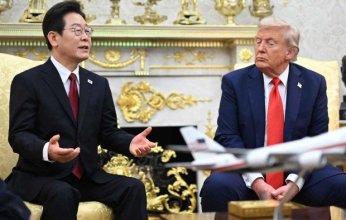 كوريا الجنوبية تستقبل ترامب بتاج ذهبى وحلوى صانع السلام وكركديه