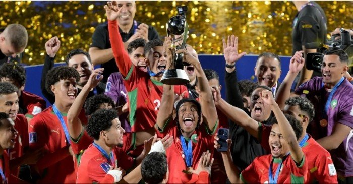 نص تهنئة الملك محمد السادس لمنتخب المغرب الفائز بمونديال الشباب نص تهنئة الملك محمد السادس لمنتخب المغرب الفائز بمونديال الشباب
