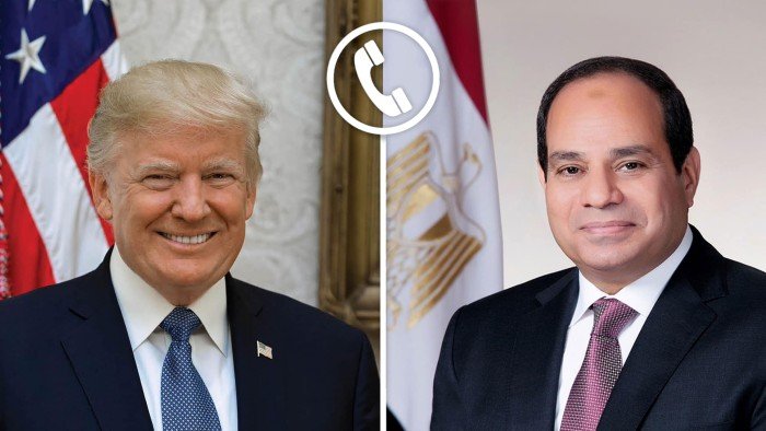 الرئيس السيسى يجرى اتصالًا هاتفيًا بنظيره الأمريكى الرئيس السيسى يجرى اتصالًا هاتفيًا بنظيره الأمريكى