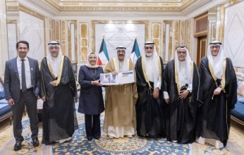 أمير الكويت يستقبل رئيس وأعضاء مجلس الإدارة التأسيسي لجامعة عبد الله السالم