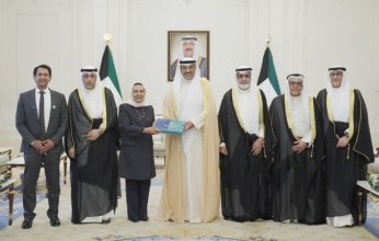 ولي عهد الكويت يستقبل رئيس وأعضاء مجلس الإدارة التأسيسي لجامعة عبد الله السالم