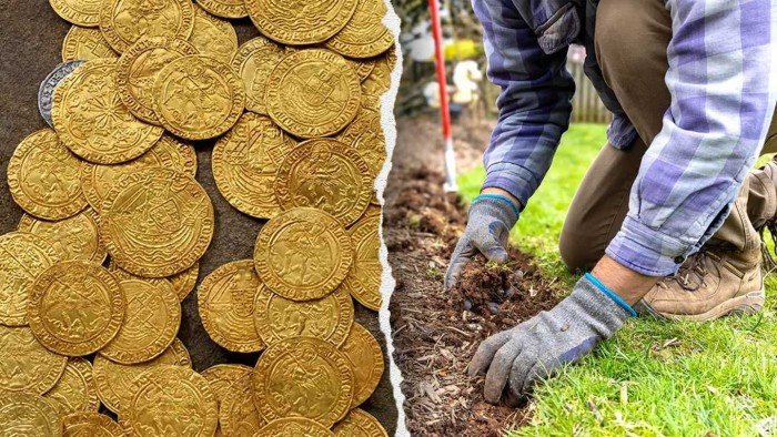 زوجان بريطانيان يعثران على كنز ذهبي يعود لـ 5 قرون زوجان بريطانيان يعثران على كنز ذهبي يعود لـ 5 قرون