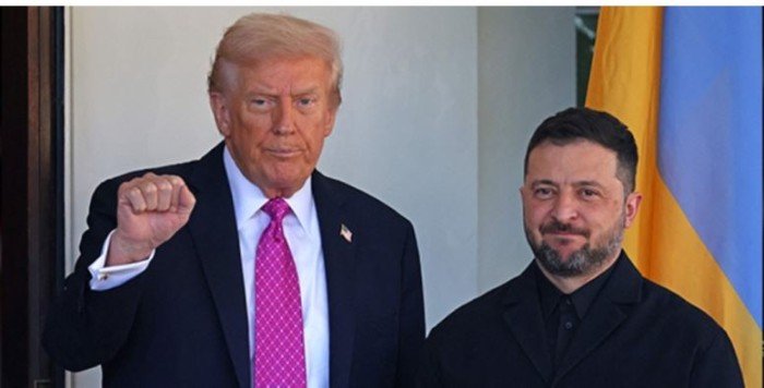 البيت الأبيض يشهد لقاءً مهمًا بين ترامب وزيلينسكي البيت الأبيض يشهد لقاءً مهمًا بين ترامب وزيلينسكي