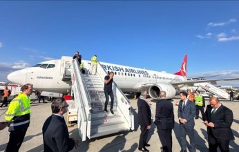 وصول طائرة تركية تقل ناشطي (أسطول الصمود العالمي) إلى إسطنبول