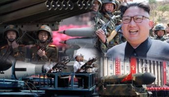 كوريا الشمالية تستعرض قوتها العسكرية امام العالم وتعرض صاروخا جديدا بعيد المدى