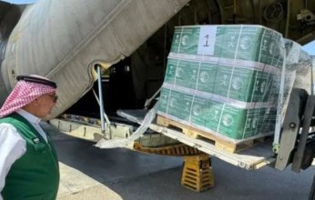 طائرة مساعدات سعودية تصل مطار العريش لدعم أهالي غزة