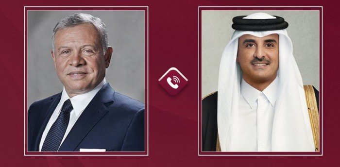 هاتفيًا.. قطر و الأردن تبحثان آخر تطورات الأوضاع في قطاع غزة هاتفيًا.. قطر و الأردن تبحثان آخر تطورات الأوضاع في قطاع غزة