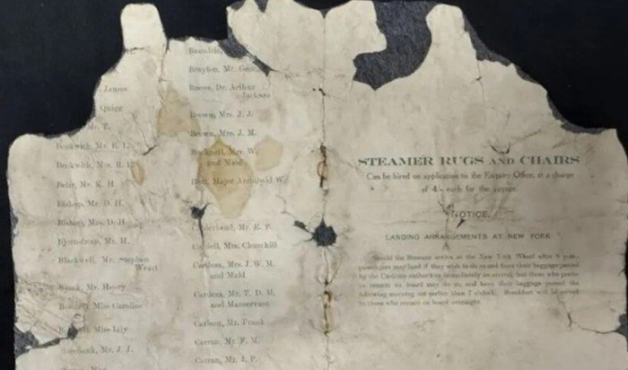 بيع أرشيف نادر لأحد ضحايا سفينة «تايتانيك» في مزاد.. ما القصة؟ بيع أرشيف نادر لأحد ضحايا سفينة «تايتانيك» في مزاد.. ما القصة؟