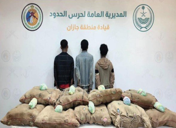 ضبط 3 أشخاص لمحاولتهم تهريب كمية من نبات القات المخدر بمنطقة جازان ضبط 3 أشخاص لمحاولتهم تهريب كمية من نبات القات المخدر بمنطقة جازان