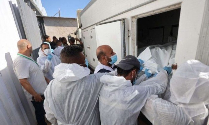 وزارة الصحة في غزة تعلن استلام جثامين 45 شهيدا أفرج عنها الاحتلال الإسرائيلي وزارة الصحة في غزة تعلن استلام جثامين 45 شهيدا أفرج عنها الاحتلال الإسرائيلي