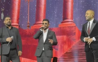 جمهور الكويت يتفاعل مع الثلاثى احمد سعد وتامر عاشور وادم فى امسية فنية استثنائية