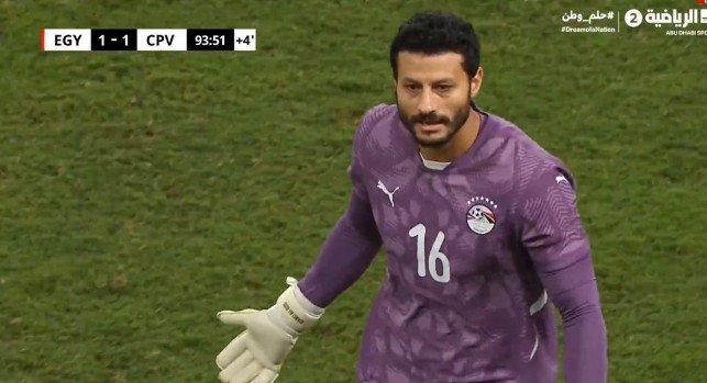 "العميد" يتعرض لموقف محرج بمباراة كاب فيردي بسبب حارسه "الشناوي" "العميد" يتعرض لموقف محرج بمباراة كاب فيردي بسبب حارسه "الشناوي"