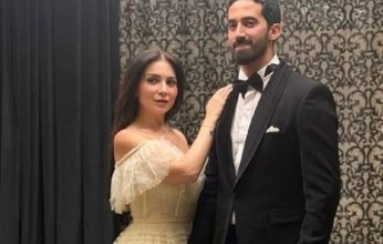 شاهد.. أول ظهور لـ مي عز الدين مع زوجها أحمد تيمور بعد عقد قرانهما