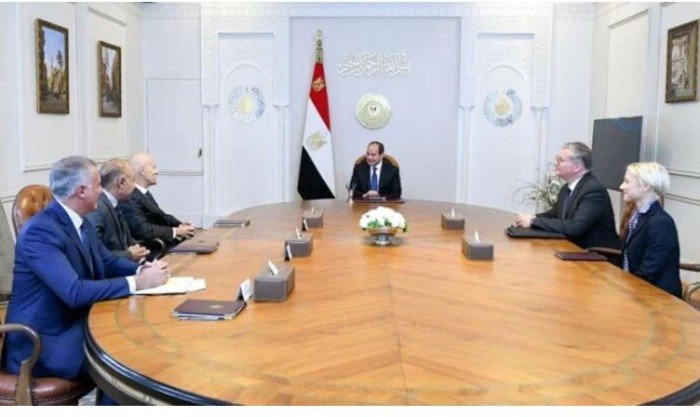الرئيس السيسي يستقبل الرئيس التنفيذي لشركة إيني الإيطالية