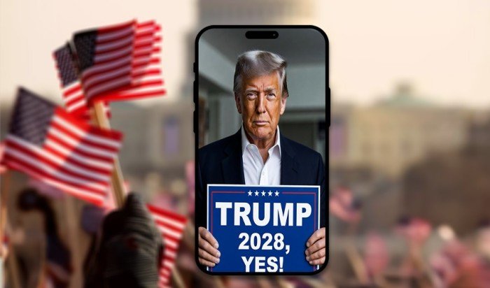 ترامب ينشر صورة جديدة تُلمّح لطموحاته الرئاسية في انتخابات 2028