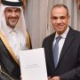 وزير الخارجية المصري يتسلم نسخة من أوراق اعتماد سفير قطر
