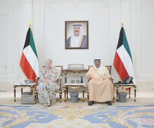 ولي عهد الكويت يستقبل رئيس مجلس إدارة الصندوق العالمي لمكافحة الإيدز والسل والملاريا
