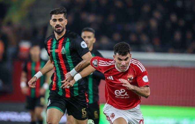 التعادل الإيجابي يحسم مواجهة الأهلي والجيش الملكي المغربي