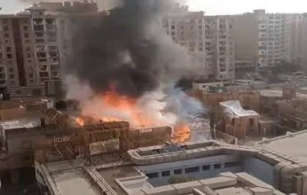 حريق هائل يلتهم مبنى ستوديو مصر الشهير في الهرم.. ما التفاصيل؟