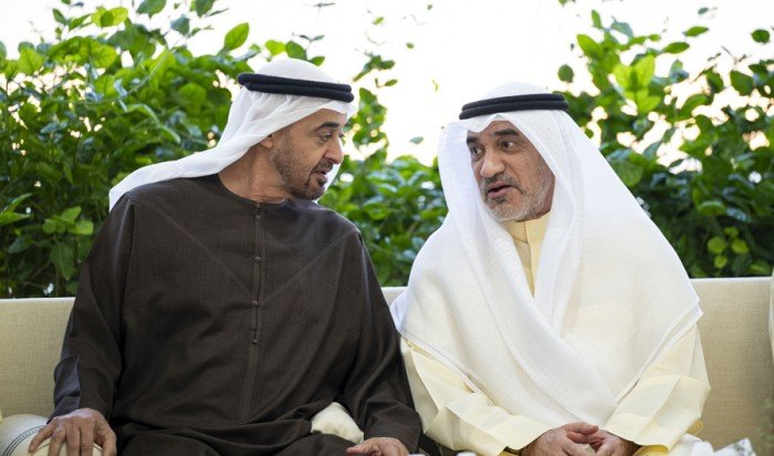 الشيخ محمد بن زايد يبحث مع الشيخ فهد اليوسف الروابط الأخوية الكويتية - الإماراتية