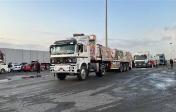 الهلال الأحمر المصري: قافلة «زاد العزة» الـ80 تدخل إلى الفلسطينيين بقطاع غزة