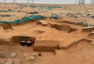 (الوطني للثقافة) يعلن اكتشاف أفران عمرها حوالي 7700 سنة ونصف مجسم لطائر البومة المجنحة بمنطقة الصبية شمال الكويت