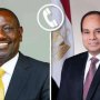 الرئيس السيسى يتلقى اتصالًا هاتفيا من نظيره الكيني