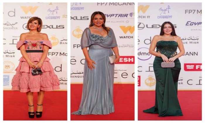 شاهد.. نجوم فيلم "شكوى رقم 713317" يتألقون على السجادة الحمراء بمهرجان القاهرة السينمائي شاهد.. نجوم فيلم "شكوى رقم 713317" يتألقون على السجادة الحمراء بمهرجان القاهرة السينمائي