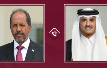 أمير قطر يؤكد دعم بلاده الكامل لسيادة الصومال ووحدة أراضيه