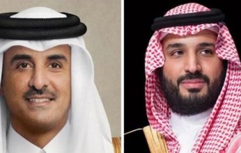 ولي العهد السعودي وأمير قطر يشهدان توقيع اتفاقية تنفيذ مشروع قطار السعودية - قطر السريع